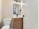 Contemporary bathroom features a modern vanity, stylish mirror, and sleek fixtures with modern design at 1070 Race St # H, Denver, CO 80206