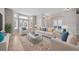 Comfortable living room features bright lighting, hardwood floors, and well-placed furniture at 4532 Christensen Cir, Littleton, CO 80123