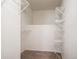 Spacious walk-in closet featuring carpet, shelving, and ample storage space at 9763 E Carolina Pl, Aurora, CO 80247