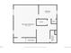 Unfinished basement floor plan showing a bedroom, bathroom and large storage area at 5428 W 115Th Dr, Westminster, CO 80020