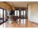 Charming bar area featuring wood floors, recessed lighting, and a large countertop, perfect for entertaining guests at 9 Sedgwick Dr, Englewood, CO 80113