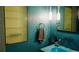 Unique bathroom with mosaic tiles, modern fixtures, and a vibrant color scheme, offering a stylish space at 421 Dexter St, Denver, CO 80220