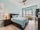 Tranquil main bedroom offering soft lighting, a bay window with seating, and plush carpet at 4420 White Rock Dr, Broomfield, CO 80023