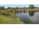 Scenic pond surrounded by lush greenery, creating a tranquil and picturesque setting at 4420 White Rock Dr, Broomfield, CO 80023