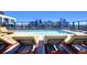 Stunning city views from a rooftop pool and lounge area at 1750 Wewatta St # 1521, Denver, CO 80202