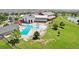 Aerial view of the community pool area at 18079 E 108Th Pl, Commerce City, CO 80022