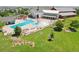 Aerial view of community pool and recreation area at 18079 E 108Th Pl, Commerce City, CO 80022