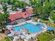 Aerial view of the community pool and recreational area, perfect for summer fun at 7773 Gunsight Pass, Littleton, CO 80127