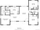 Detailed floor plan showcasing layout of the kitchen, bedrooms, living room, and bathrooms at 3865 Independence Ct, Wheat Ridge, CO 80033