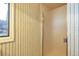 Bathroom with striped wallpaper and an enclosed shower stall at 8055 S Zephyr Way, Littleton, CO 80128