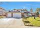 Charming two-story home featuring a brick facade, a three-car garage and a well-manicured front yard at 8055 S Zephyr Way, Littleton, CO 80128