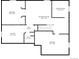 Basement floorplan showing bedroom, kitchen, recreation room, bath, exercise room, and storage room at 22678 E Lake Pl, Centennial, CO 80015