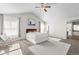 Spacious main bedroom featuring vaulted ceilings, carpet, and a bathroom en suite at 22678 E Lake Pl, Centennial, CO 80015