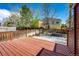 Spacious wooden deck overlooking the backyard, great for outdoor entertaining at 1941 Fox Fire St, Highlands Ranch, CO 80129