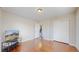 Spacious living room featuring hardwood floors at 7785 E 13Th Ave, Denver, CO 80220