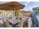 Outdoor dining on a deck with stunning mountain view at 2041 Virginia St, Idaho Springs, CO 80452