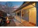 Welcoming porch with outdoor seating, a fire pit, and a scenic view, ideal for relaxing outdoors at 2041 Virginia St, Idaho Springs, CO 80452