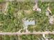 Overhead view of a home nestled among mature trees, showcasing the property's serene and private setting at 26499 West St, Conifer, CO 80433