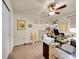 Spacious office with natural light, a ceiling fan, and ample storage at 10565 Kicking Horse Dr, Littleton, CO 80125