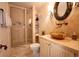 Stylish bathroom featuring a unique sink and glass shower at 765 Columbine St # C203, Breckenridge, CO 80424