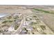 Drone shot highlighting a well-planned community with manicured lawns and serene streets at 16300 Paris Way, Brighton, CO 80602