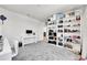 Custom walk-in closet and vanity area with a work space at 3888 Grand Baker St, Aurora, CO 80019