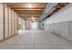 Unfinished basement offering high ceilings and a large area for customization at 14066 Ivanhoe Ct, Thornton, CO 80602