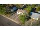 Aerial view of a neighborhood featuring well-maintained homes, and tree-lined streets at 134 S Quitman St, Denver, CO 80219