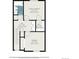 Second floor plan featuring bedrooms, a bathroom, walk in closet, and a hallway layout at 1232 Bluebird St, Brighton, CO 80601
