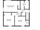 Upstairs floorplan displaying the primary bedroom, two additional bedrooms, and a bathroom at 1941 E 119Th Pl, Northglenn, CO 80233
