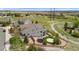 Aerial view of home with trampoline, fenced yard and a patio at 688 Cinnabar Ln, Castle Rock, CO 80108