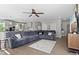 Open concept living room and kitchen provide ample space at 688 Cinnabar Ln, Castle Rock, CO 80108