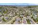 Aerial view of a residential area, with landscaped yards and scenic views at 688 Cinnabar Ln, Castle Rock, CO 80108