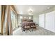 Bedroom with access to balcony, iron bed frame and comfortable carpet at 924 Brookhurst Ave # C, Highlands Ranch, CO 80129