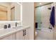 Modern bathroom with a shower and vanity at 224 S Ridge St, Breckenridge, CO 80424