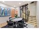 The interior view showcases the elegant elevator, seamlessly integrated into the home's design at 224 S Ridge St, Breckenridge, CO 80424