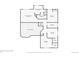 Second floor plan view displaying bedrooms, bathrooms, and closet space in this beautiful home at 1641 Cedarwood Dr, Longmont, CO 80504