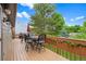 Inviting wood deck offers an ideal space for outdoor gatherings and relaxing at 7881 S Ivy Ct, Centennial, CO 80112
