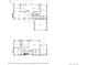 Detailed floor plan showcasing both the upper and lower levels with dimensions at 7881 S Ivy Ct, Centennial, CO 80112