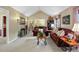 Spacious living room with vaulted ceilings, comfortable seating and natural light at 7881 S Ivy Ct, Centennial, CO 80112