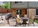 Private patio area provides a comfortable spot for outdoor seating and entertaining at 7881 S Ivy Ct, Centennial, CO 80112