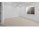Finished basement area with neutral carpet, a window well, and ample natural light at 5625 W 141St Ln, Broomfield, CO 80020