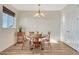 Cozy dining area with a round table and four chairs at 33100 Ridgeview Loop, Elizabeth, CO 80107