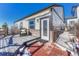 Guest house backyard deck with seating area and access to the home at 33100 Ridgeview Loop, Elizabeth, CO 80107