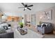 Open-concept living area provides seamless flow to the kitchen, plenty of seating and ample light at 1188 Mulberry Ln, Highlands Ranch, CO 80129