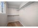 Empty walk-in closet with carpet and shelving at 1188 Mulberry Ln, Highlands Ranch, CO 80129