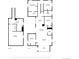 Home floor plans showing basement, and floor one with dimensions of rooms and features at 3469 Benton St, Wheat Ridge, CO 80212