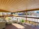 A covered deck featuring a wicker couch and other seating at 8610 E Eastman Ave, Denver, CO 80231