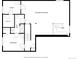 Floorplan of the basement, featuring a recreation room with bar, room, utility, bathroom, and bedroom at 10856 Parker Vista Ln, Parker, CO 80138