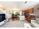 Open floor plan of the living area and kitchen of the home at 3661 S Perth Cir # 6-101, Aurora, CO 80013